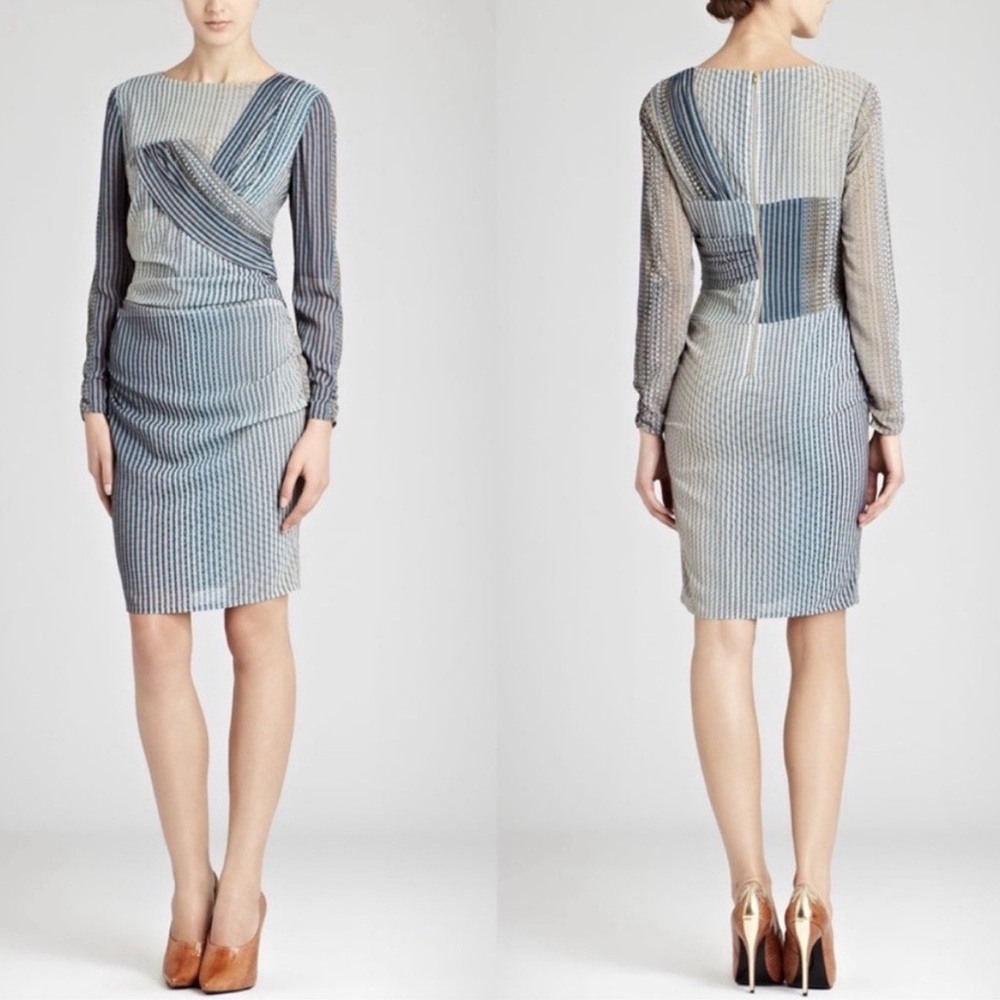 Reiss Beulah Draped Chiffon Dress